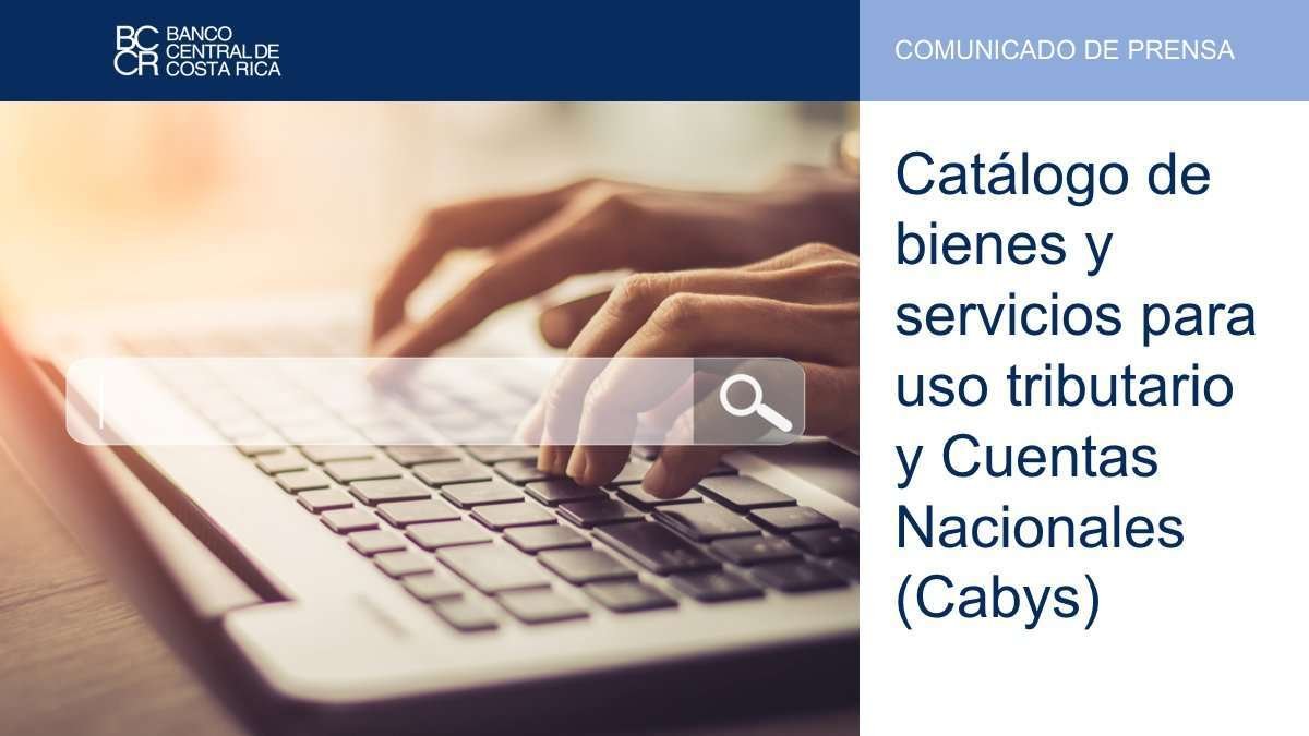 Catalog of Goods and Services (Cabys) cabys