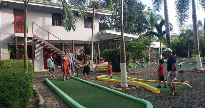 Mini golf means fun for the whole family